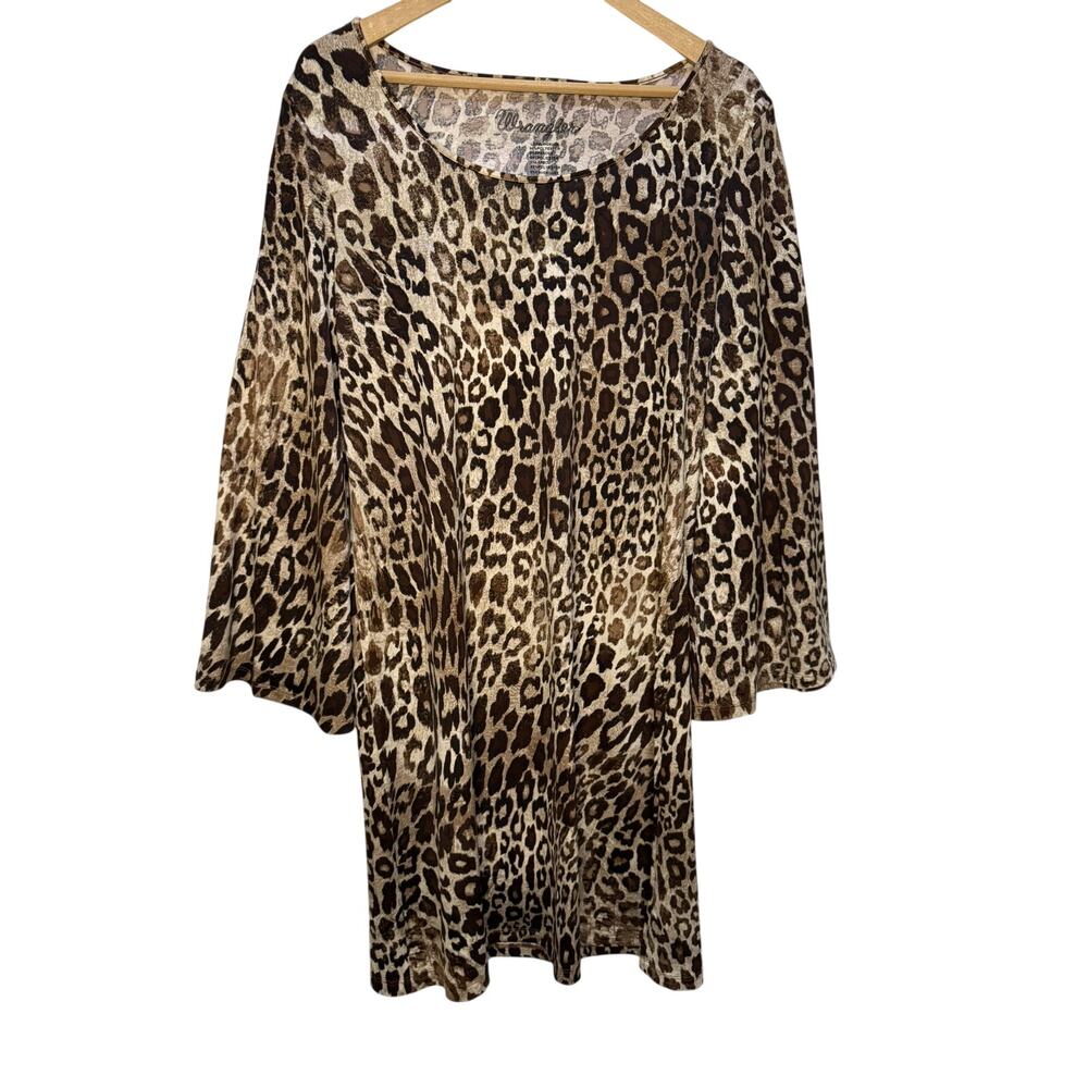 Wrangler NWOT Leopard Tunic Dress Large